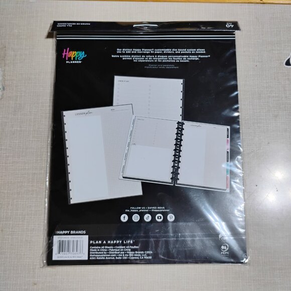 Big Happy Planner Sharp Studies Teacher Filler Paper 40 sheets - Picture 2 of 2